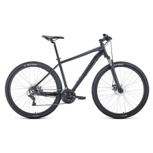 Велосипед Forward APACHE 29 2.2 S disc 2021 рост 17" черный матовый/черный